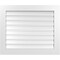 Ekena Millwork Vertical Surface Mount PVC Gable Vent: Functional, w/ 3-1/2"W x 1"P Standard Frame, 36"W x 30"H GVPVE36X3001SF - alternate 1